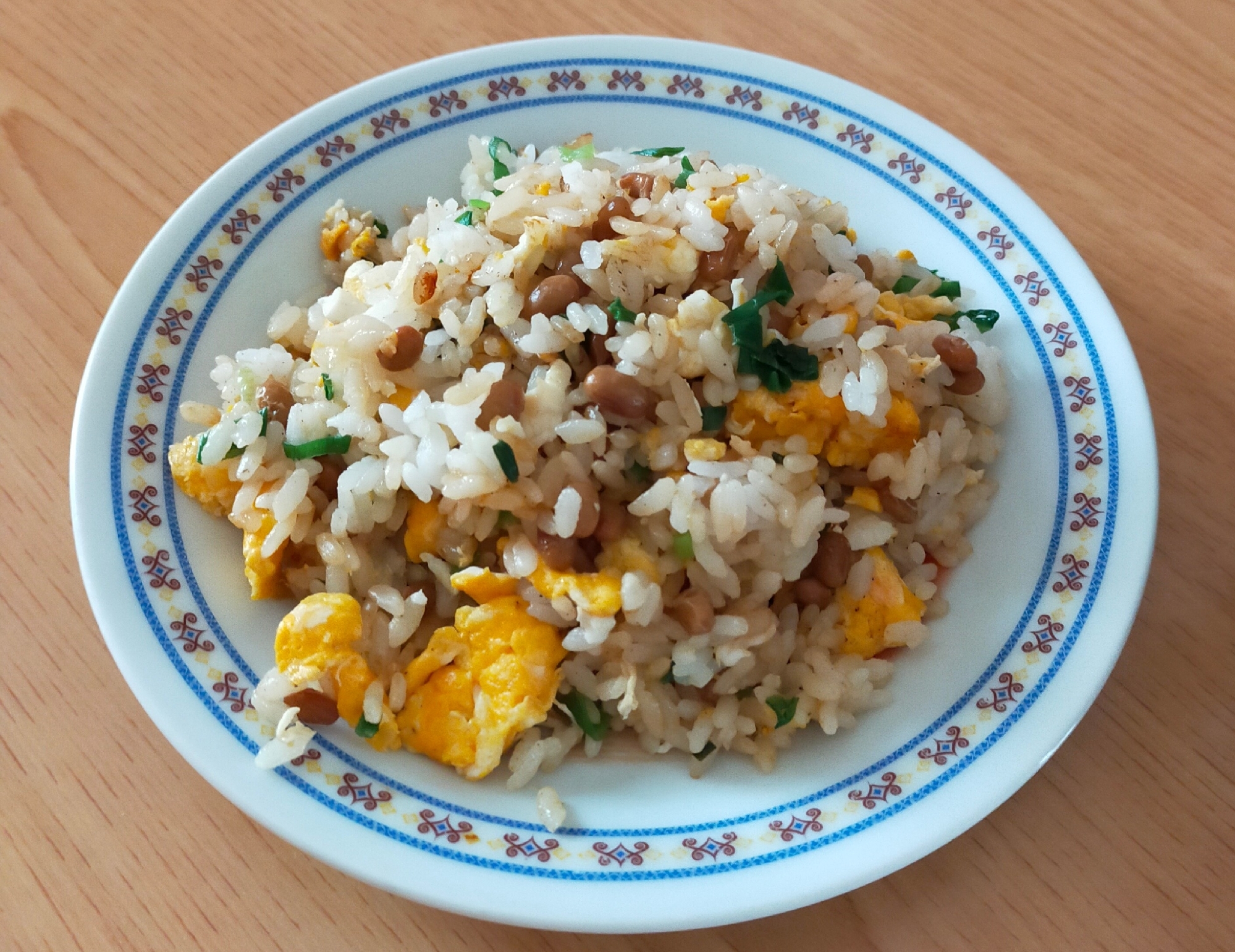 納豆と卵の焼き飯