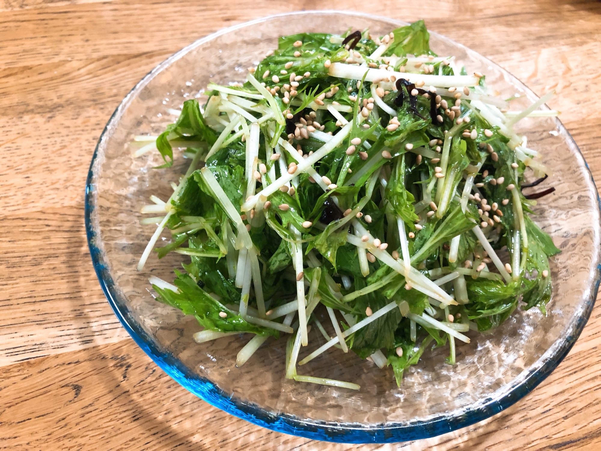 5分で作れる!水菜サラダ