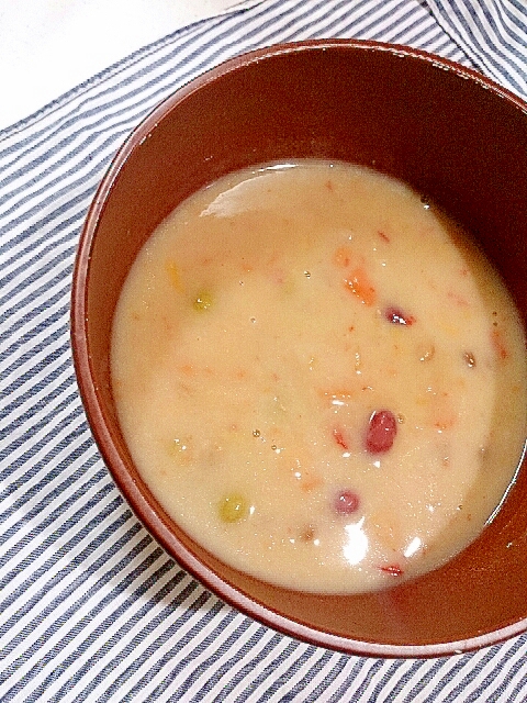 ミックスビーンズの野菜スープ