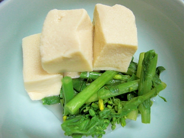高野豆腐と菜の花煮