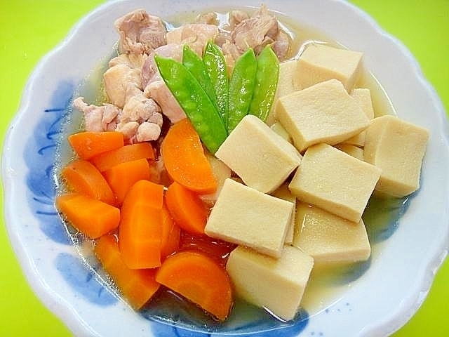「作り置き」高野豆腐と鶏肉人参の煮物