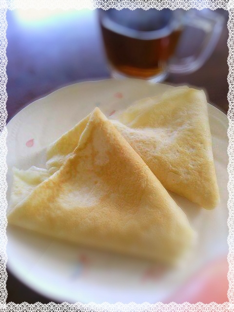 分量はすべて1 ホットケーキミックスでクレープ生地 レシピ 作り方 By ヘルムート 楽天レシピ