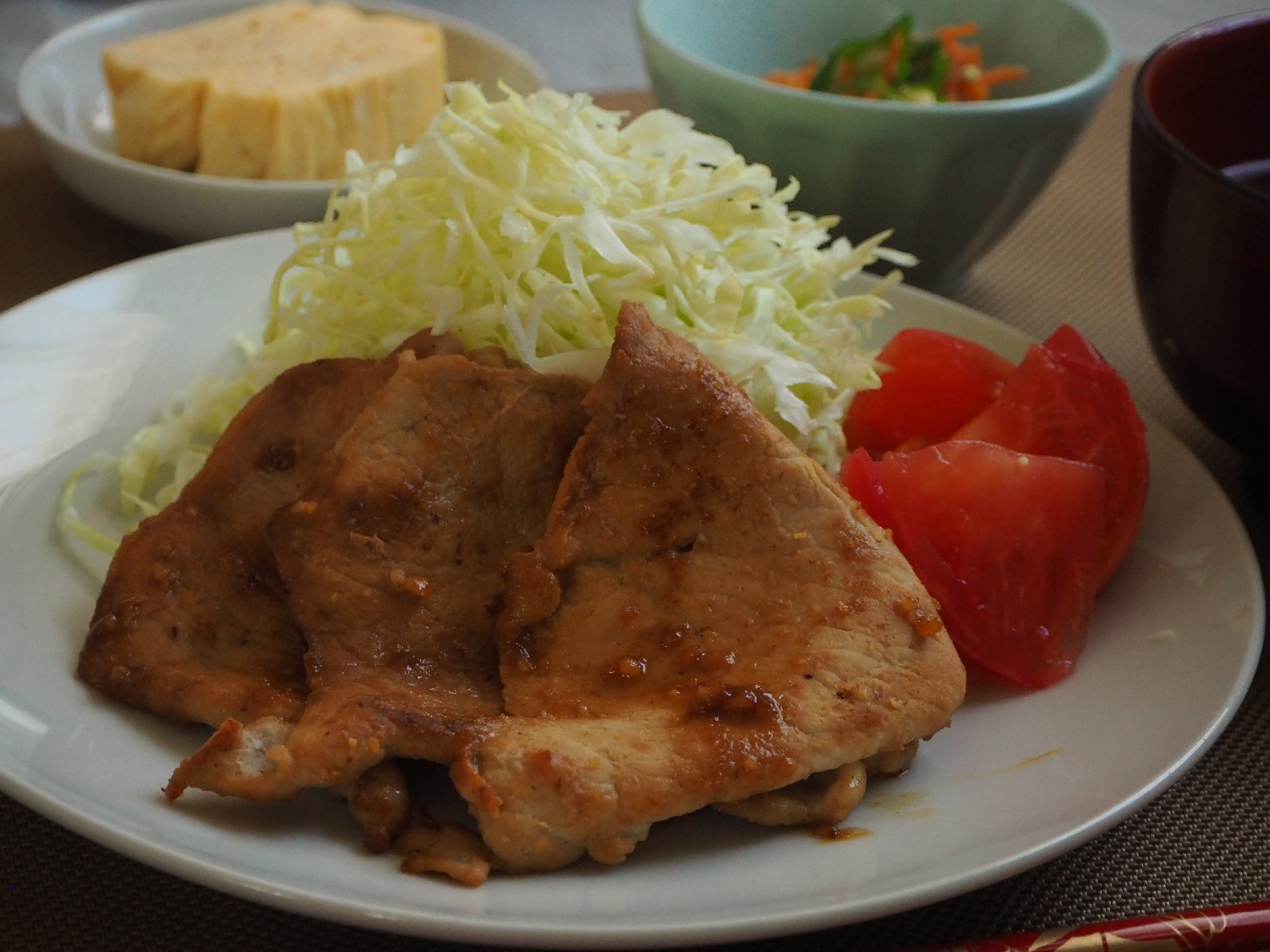 油を使わない☆豚肉のはちみつ味噌焼き