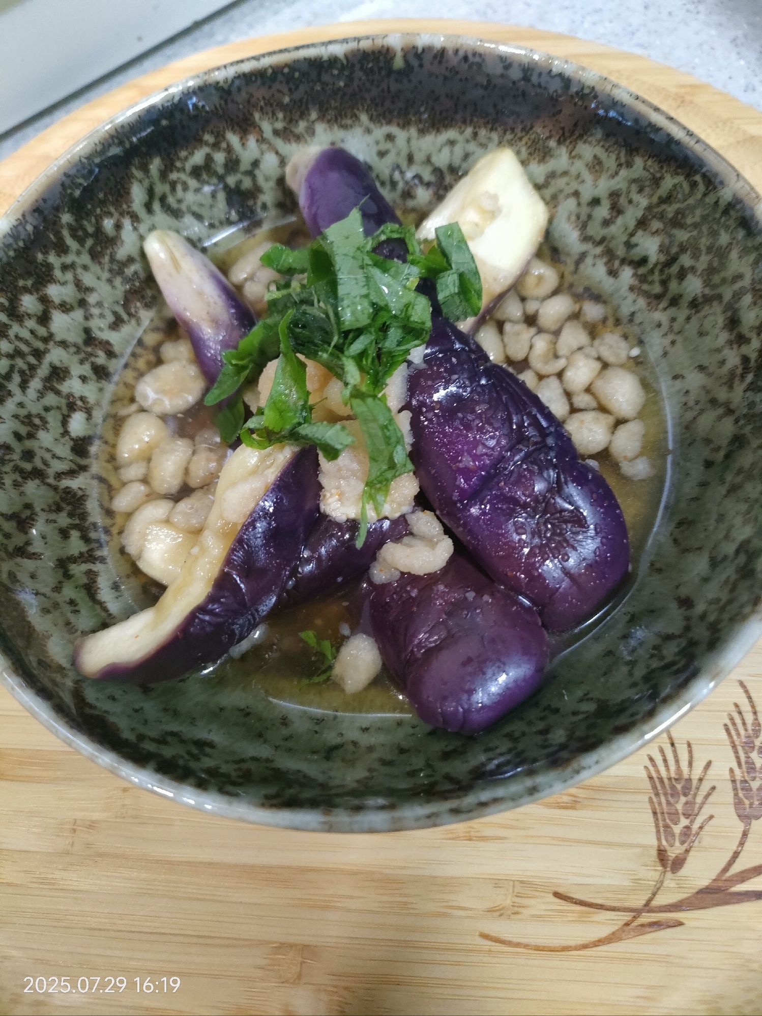 ナスのレンジ蒸し