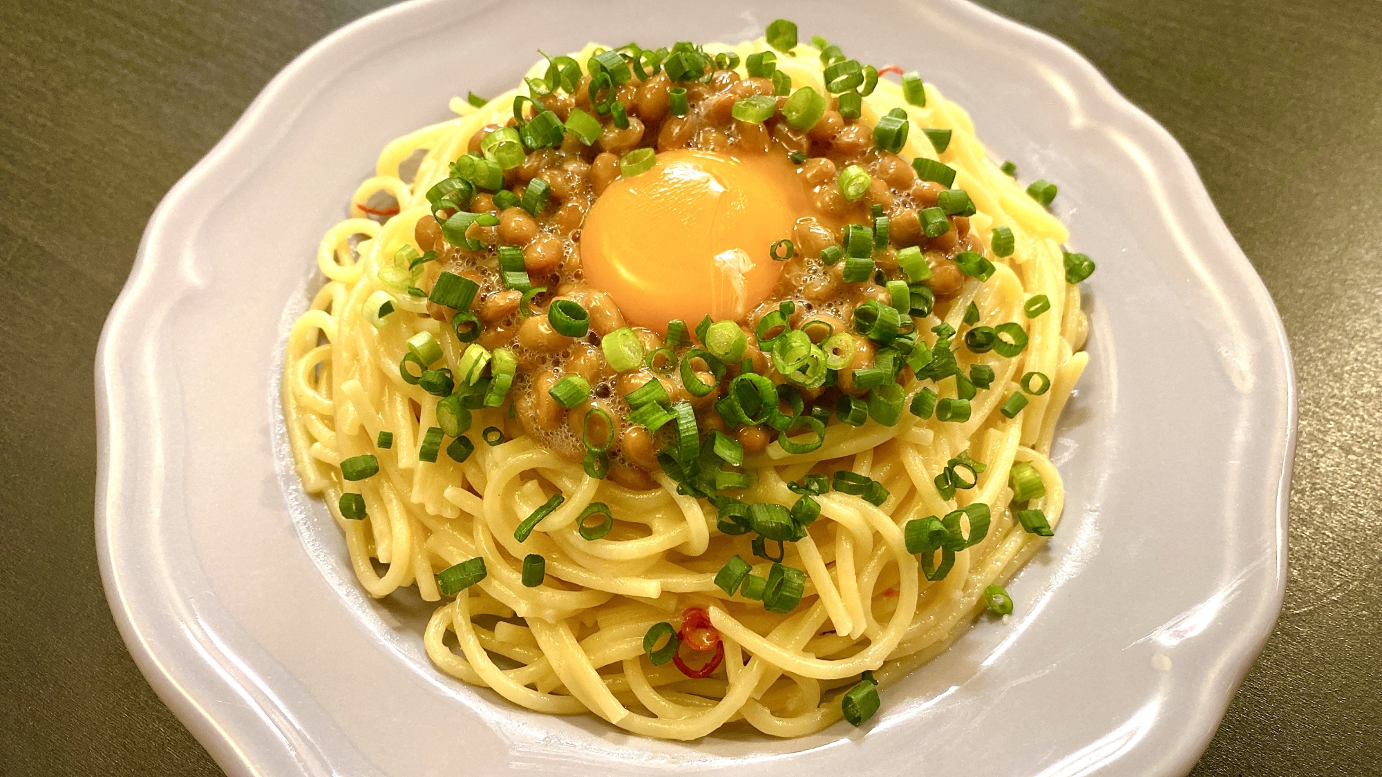 レンチンパスタ！プロ直伝【納豆パスタ】