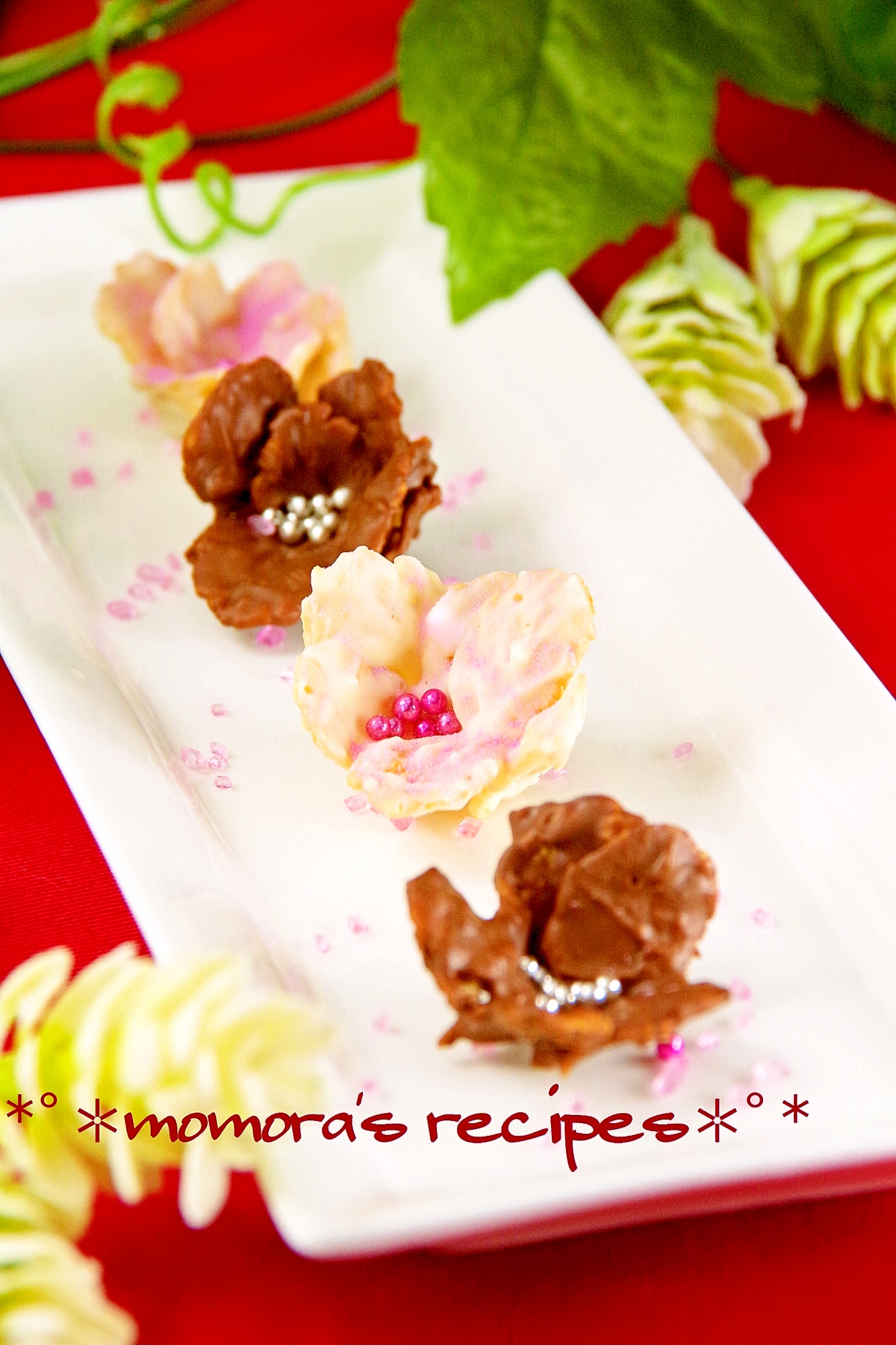 バレンタインの友チョコにも フレークで簡単可愛い花 レシピ 作り方 By ももら 楽天レシピ バレンタインの友チョコにも フレークで簡単可愛い花 レシピ 作り方 By ももら 楽天レシピ