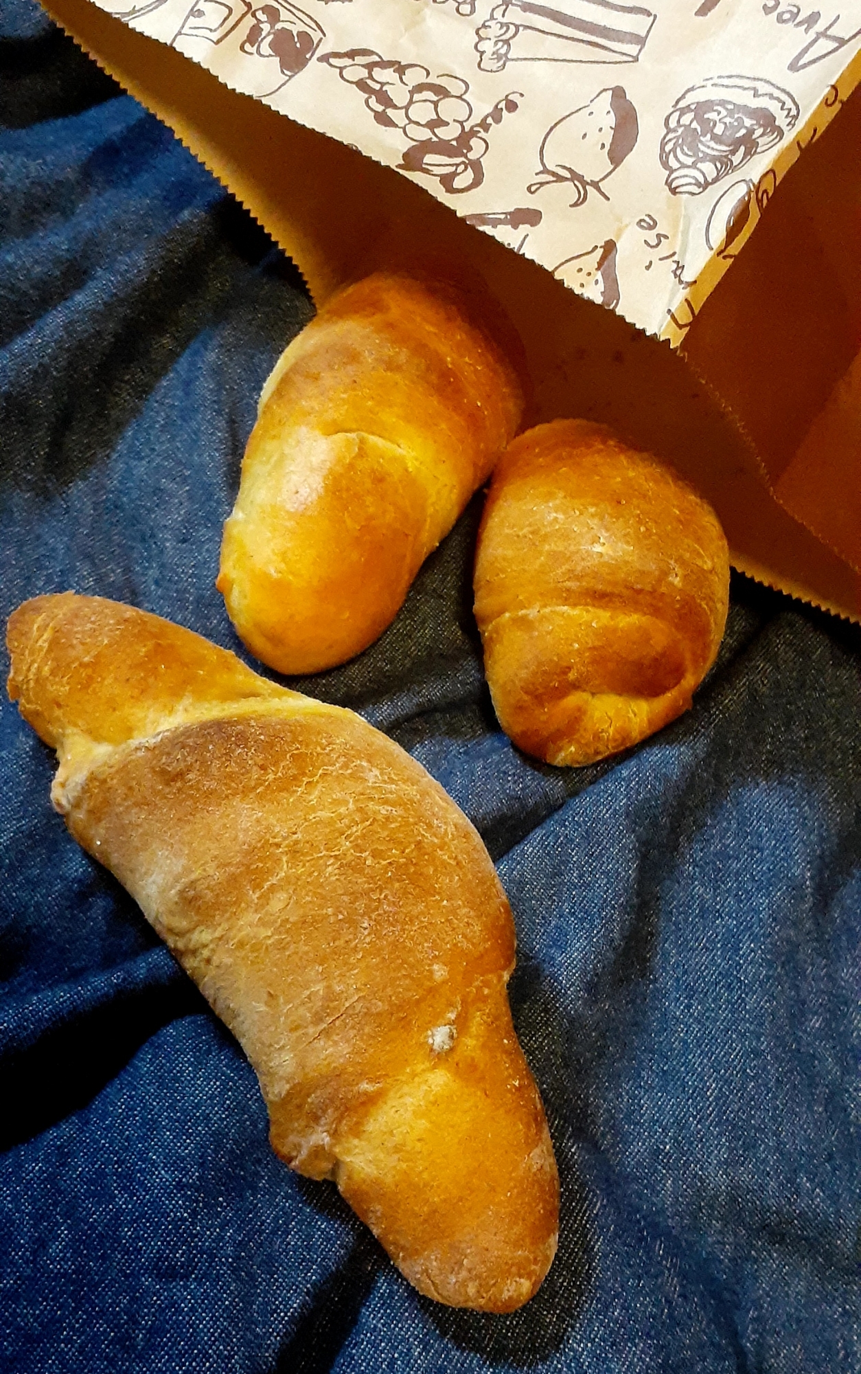 すぐ出来る全粒粉入り塩パン