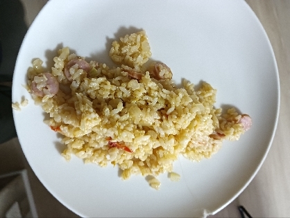 ランチに♡いつもと違う味のチーズチャーハン♡