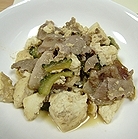 豚肉・ゴーヤの炒り豆腐