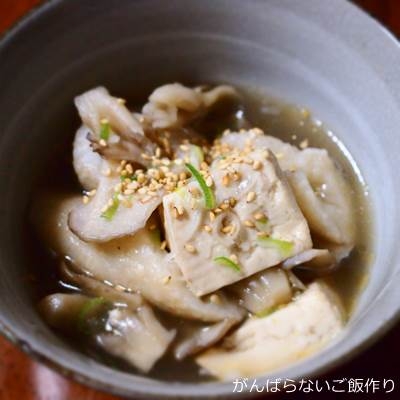☆舞茸豆腐中華スープ☆