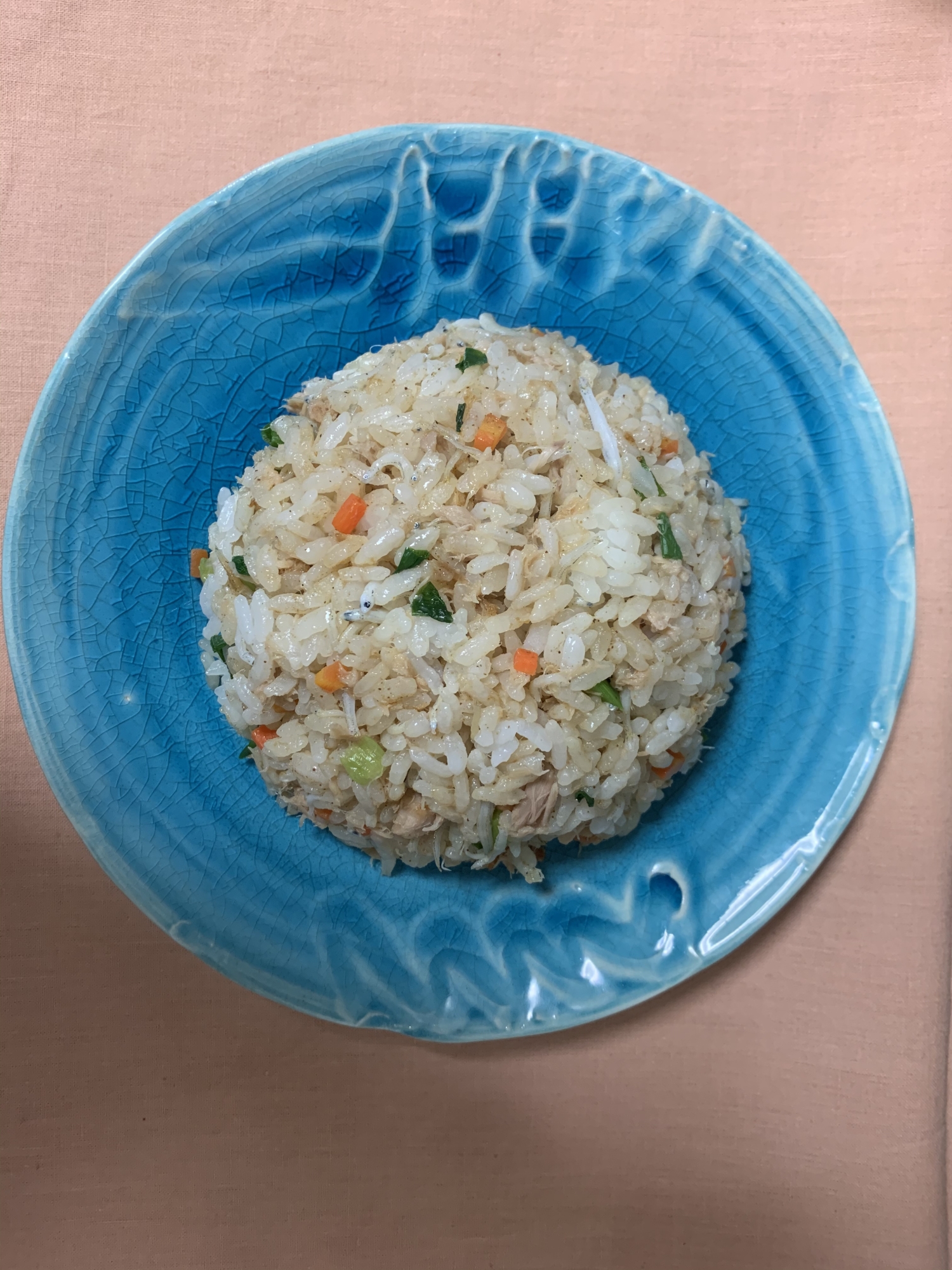 【卵なし】ツナとしらすのチャーハン