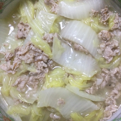 ウェイパーで☆豚肉と白菜の中華あんかけ