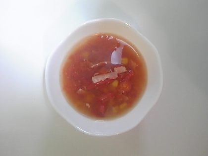 トマトの食べるスープ☆大豆入り