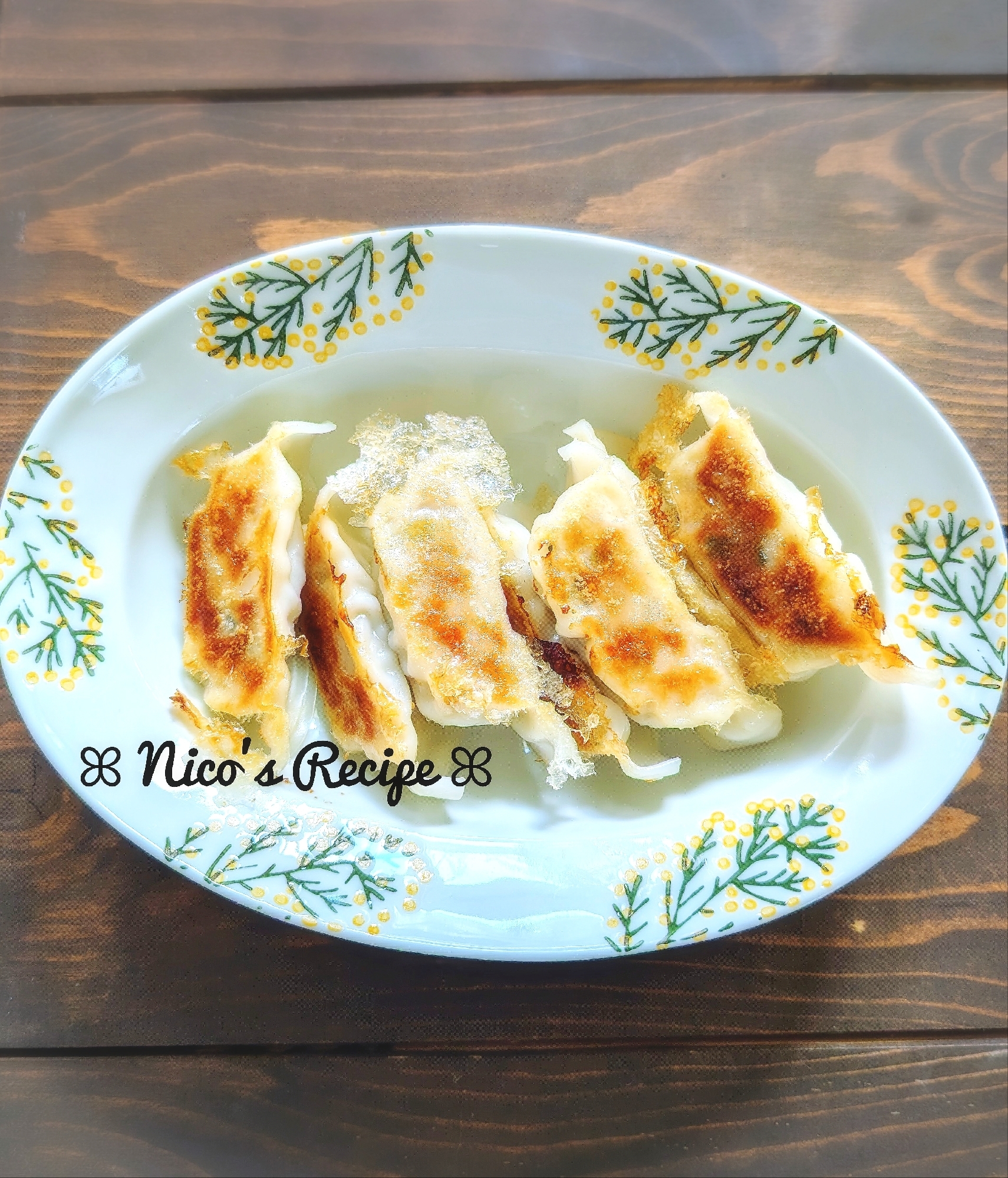 子供も食べやすい♬なすと大葉の餃子