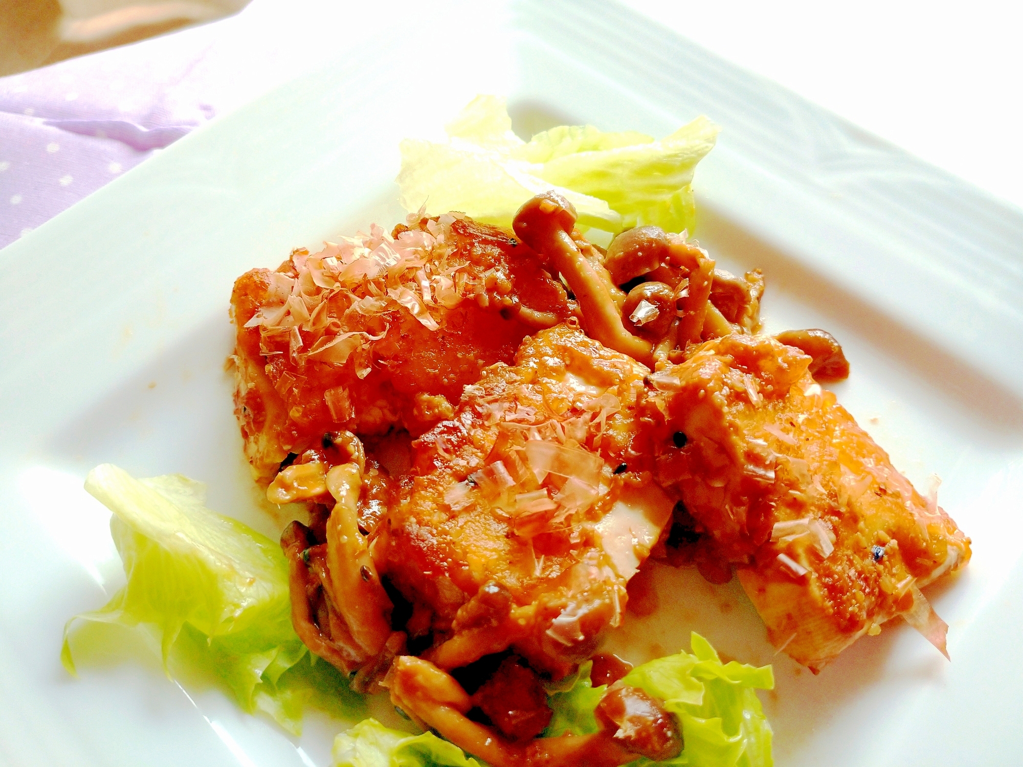 甘辛！コチュジャン風味の豆腐ステーキ