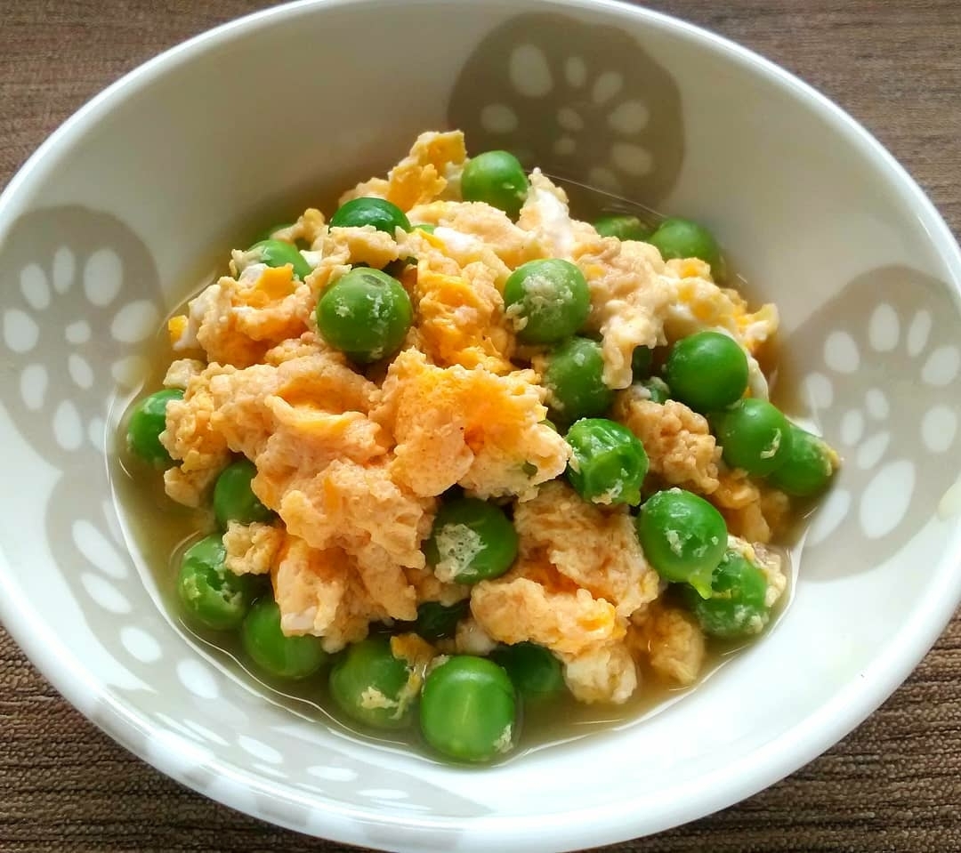えん どう 豆 の 卵 とじ