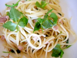 ツナのお茶漬け和えパスタ