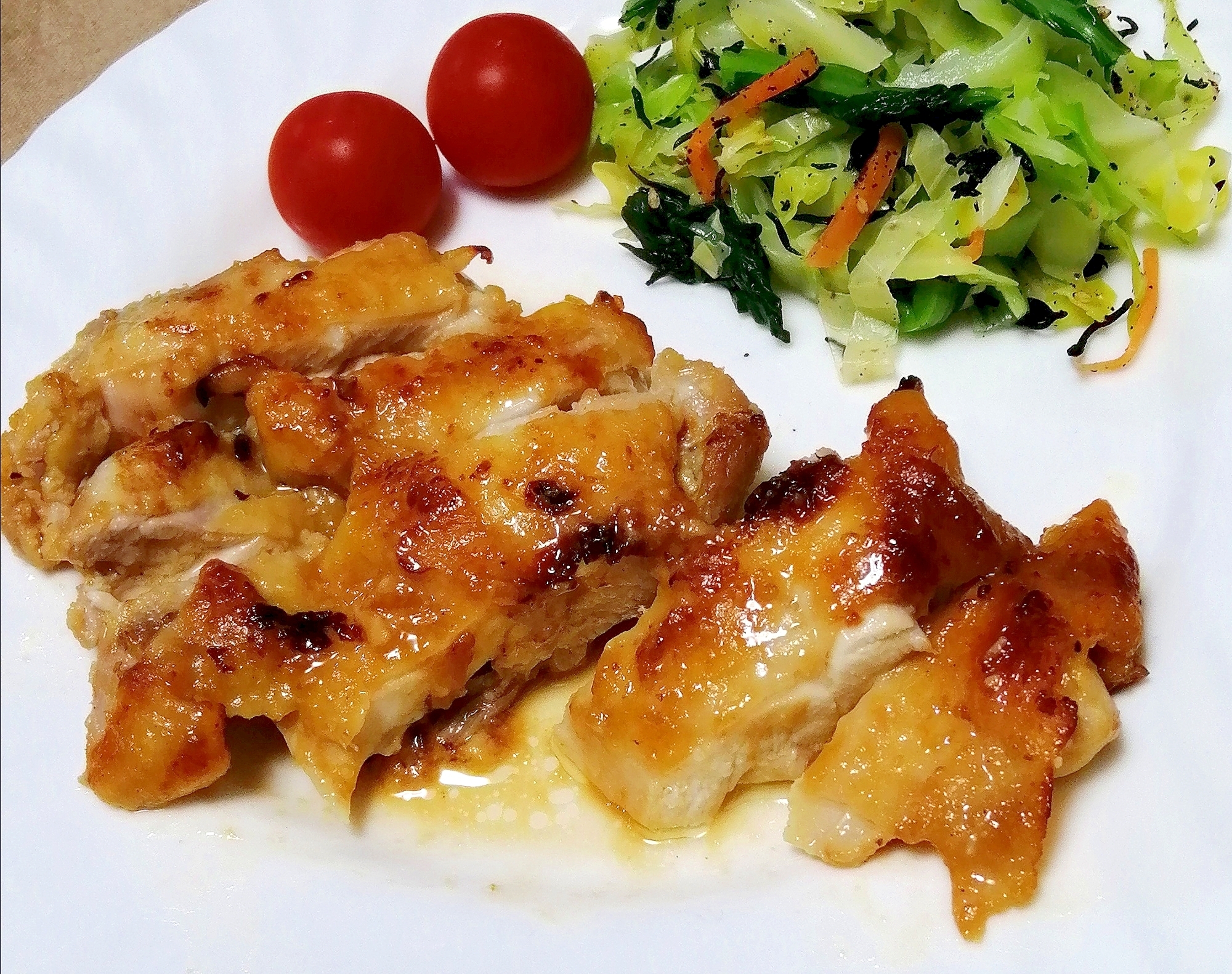 味噌マヨチキン♡鶏肉を漬け込んで焼くだけ♡