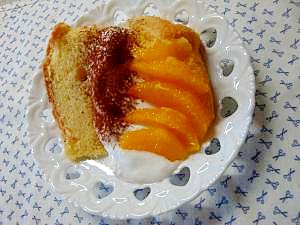 シフォンケーキのアレンジ方法