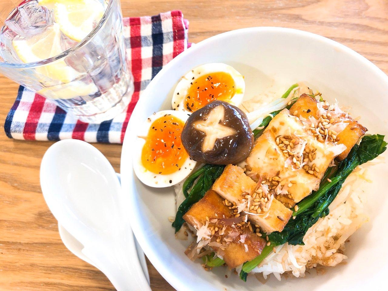 フライパンひとつで！かんたん・厚揚げ主役丼☆☆