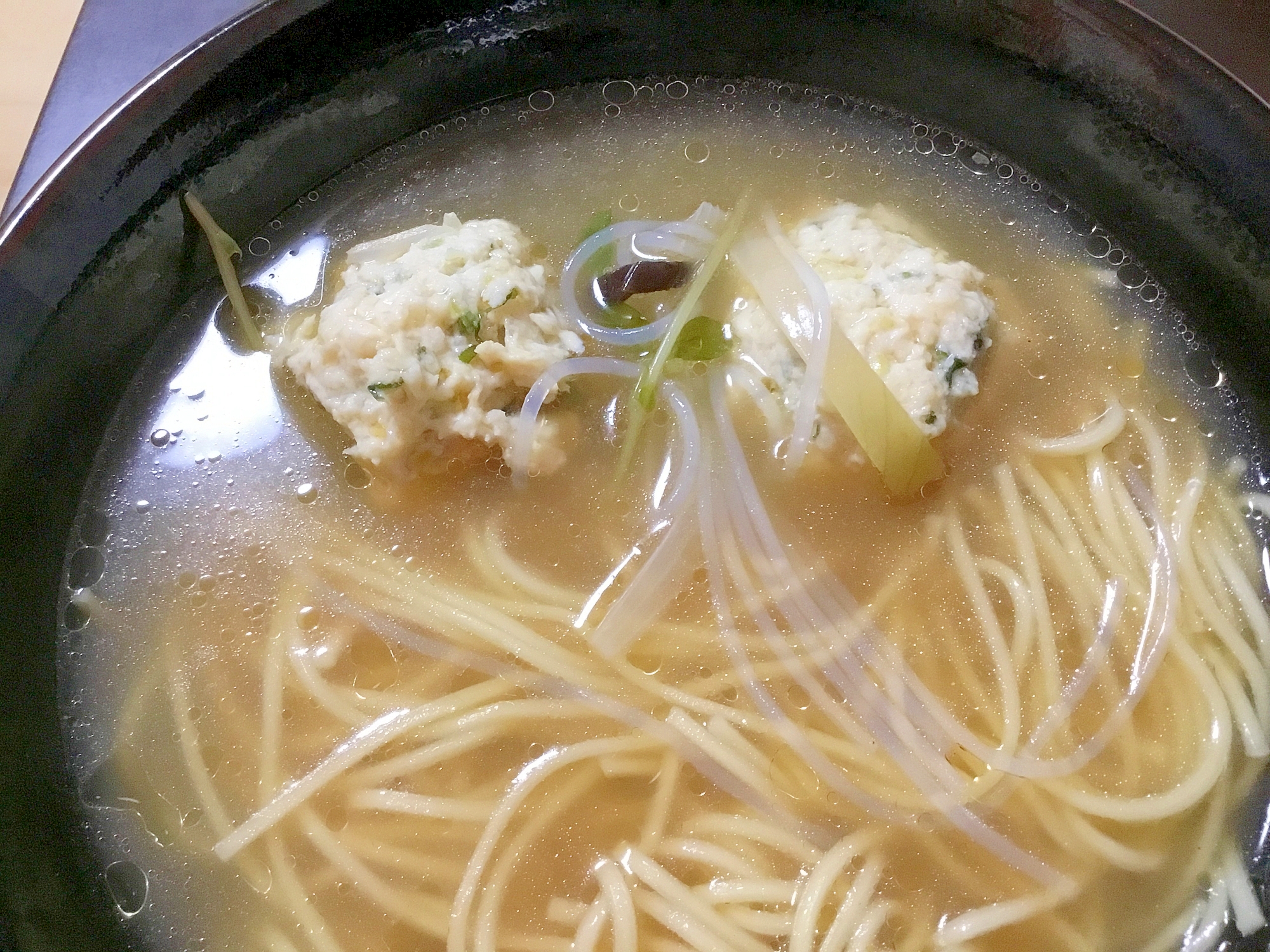 鳥だんごラーメン