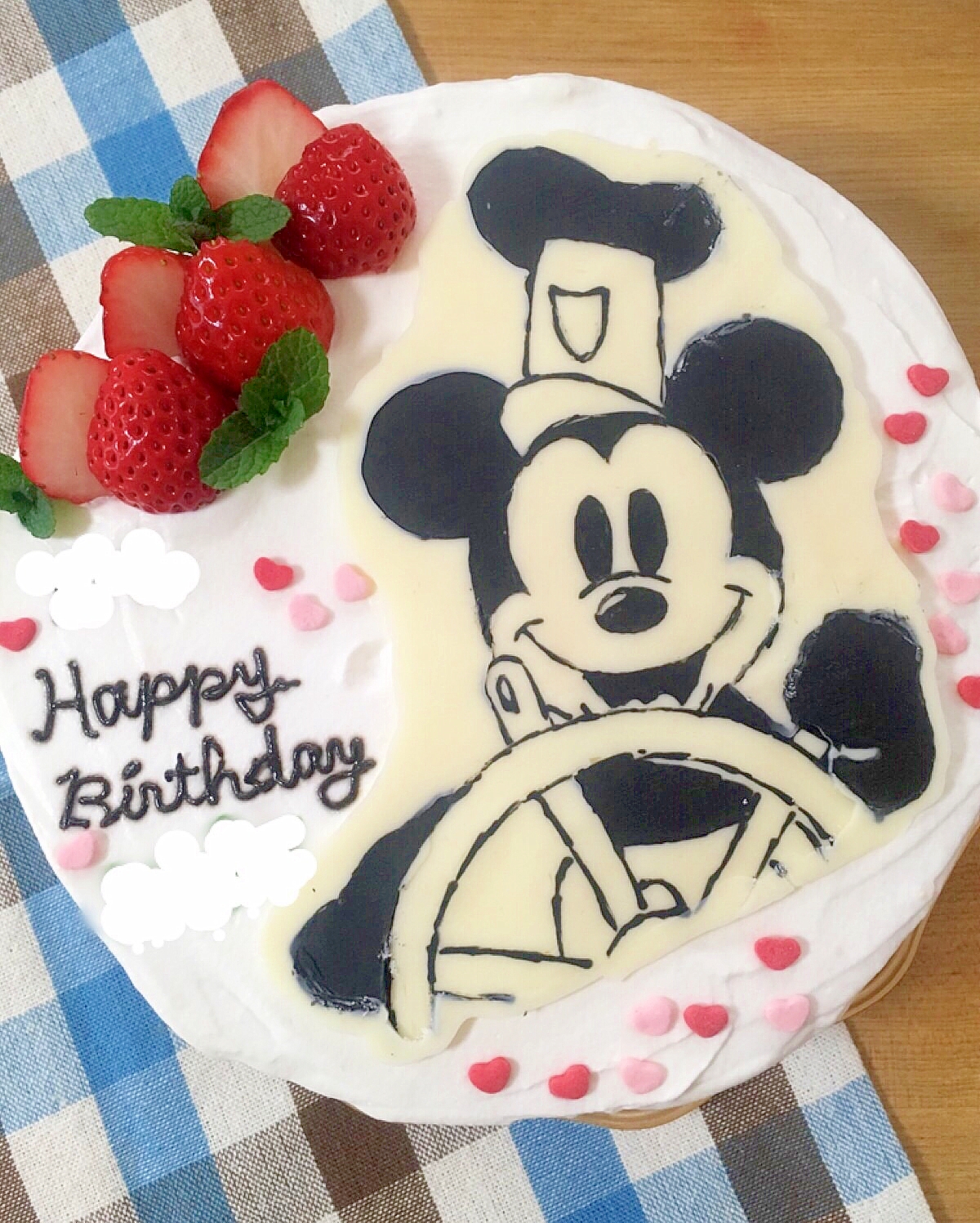 ミッキーのスチームボートウィリーのキャラケーキ レシピ 作り方 By Cherry05 楽天レシピ ミッキーのスチームボートウィリーのキャラケーキ レシピ 作り方 By Cherry05 楽天レシピ