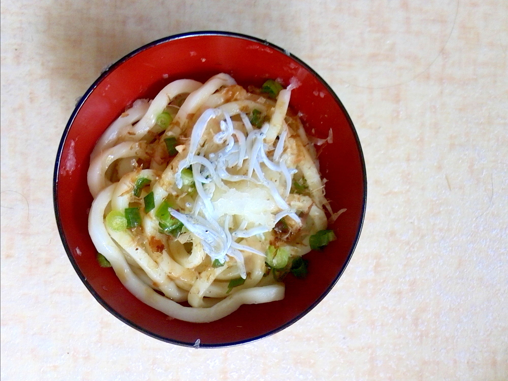 さっぱりシラスうどん