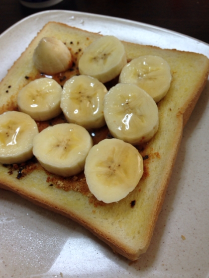 ほんのりコーヒー味の♪はちみつバナナトースト