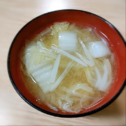 白菜と大根の生姜味噌汁