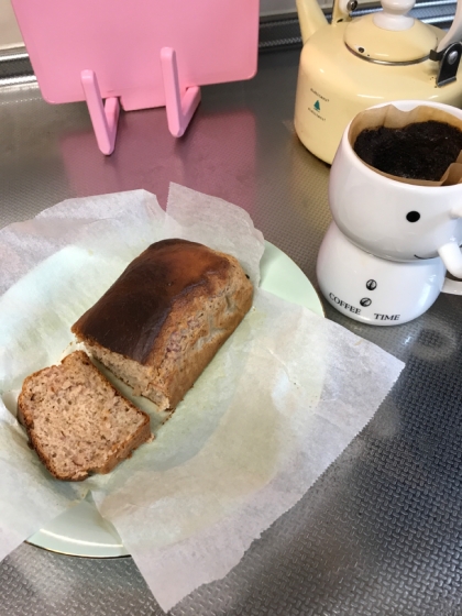 ちょっと焦げちゃいました(^_^*)

砂糖無しにしたのですが、優しい甘味で
goodです！これから、遅めのコーヒータイムです。