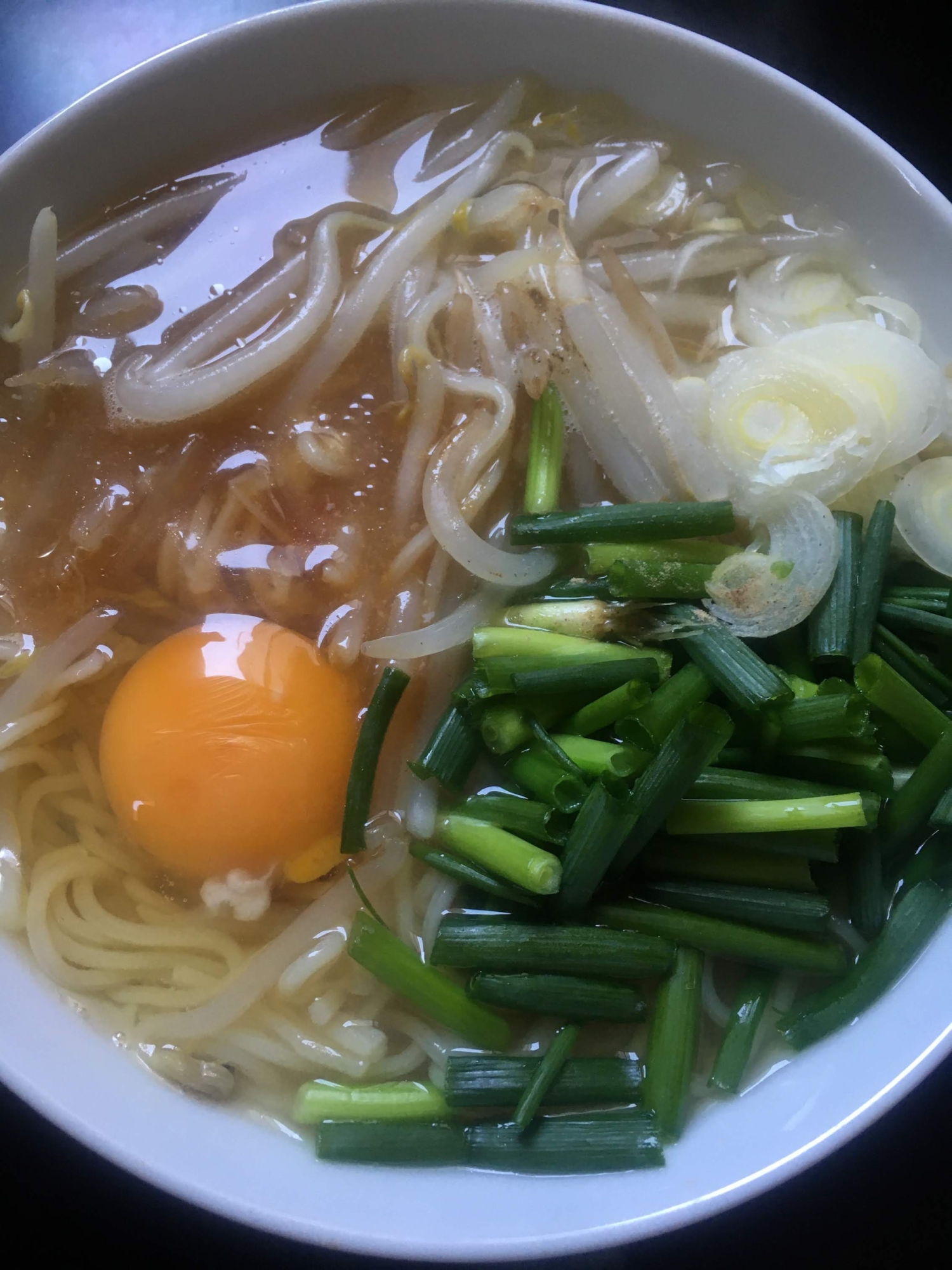 小ねぎの月見味噌ラーメン