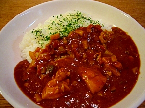 チキンのトマトバターカレー♪