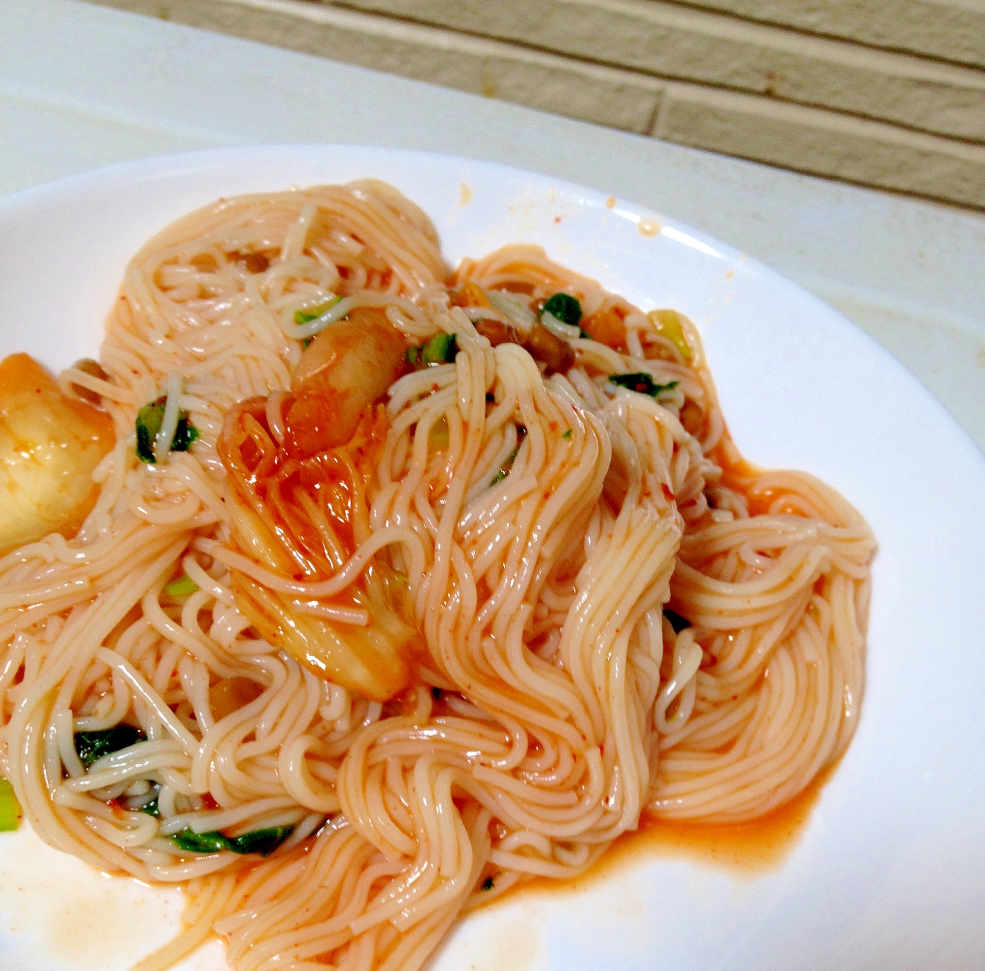 納豆キムチビビン麺