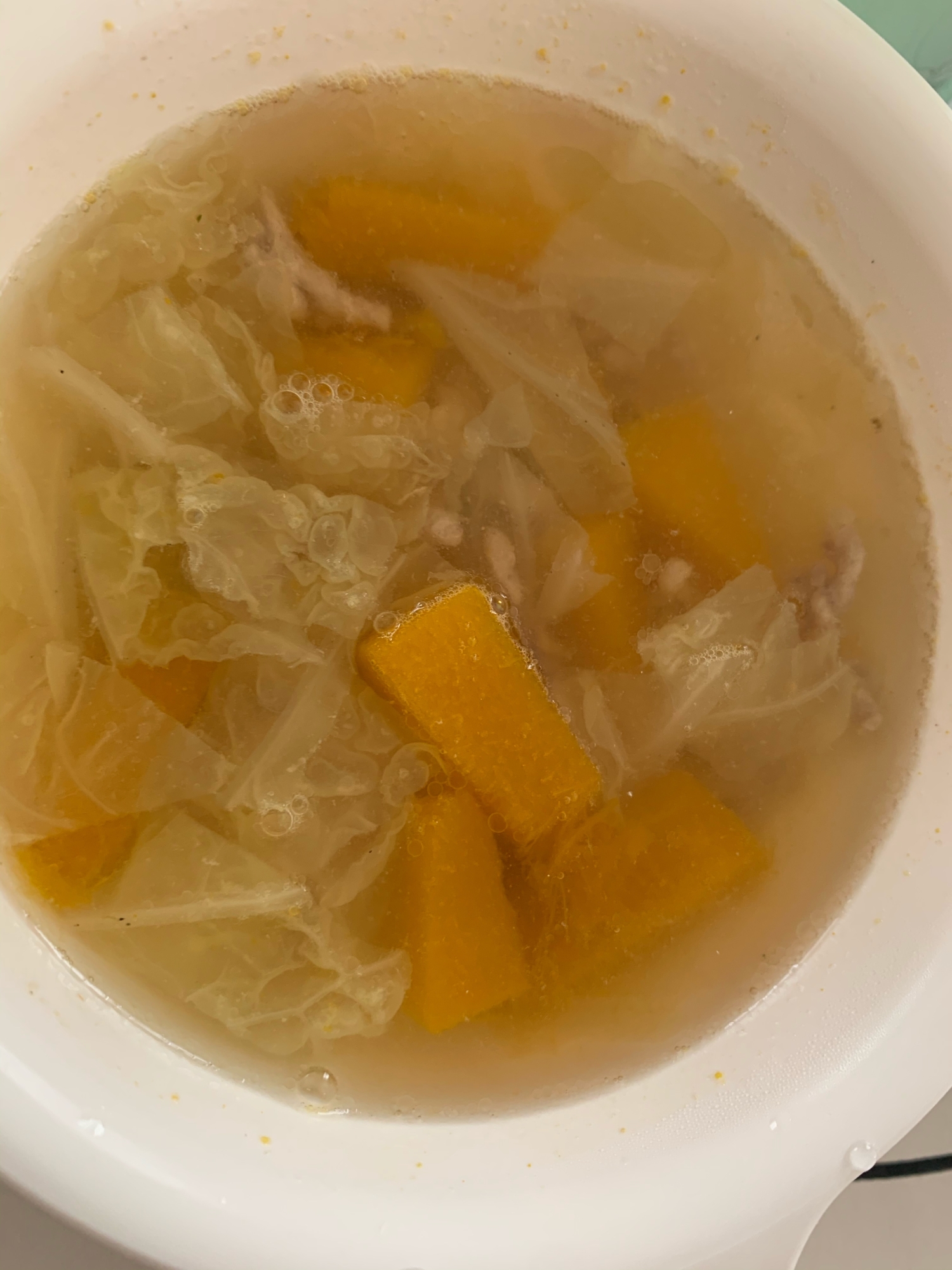 幼児食☆白菜とかぼちゃの豚汁