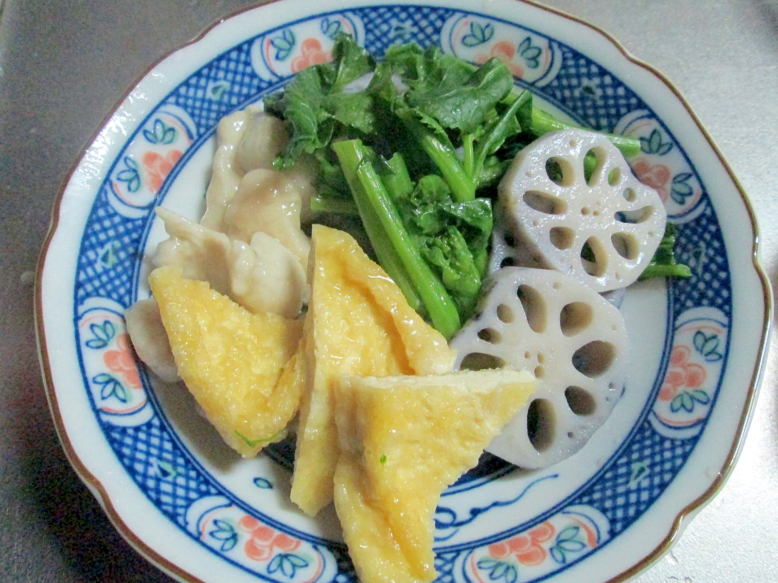 豚肉と菜花などのさっと煮