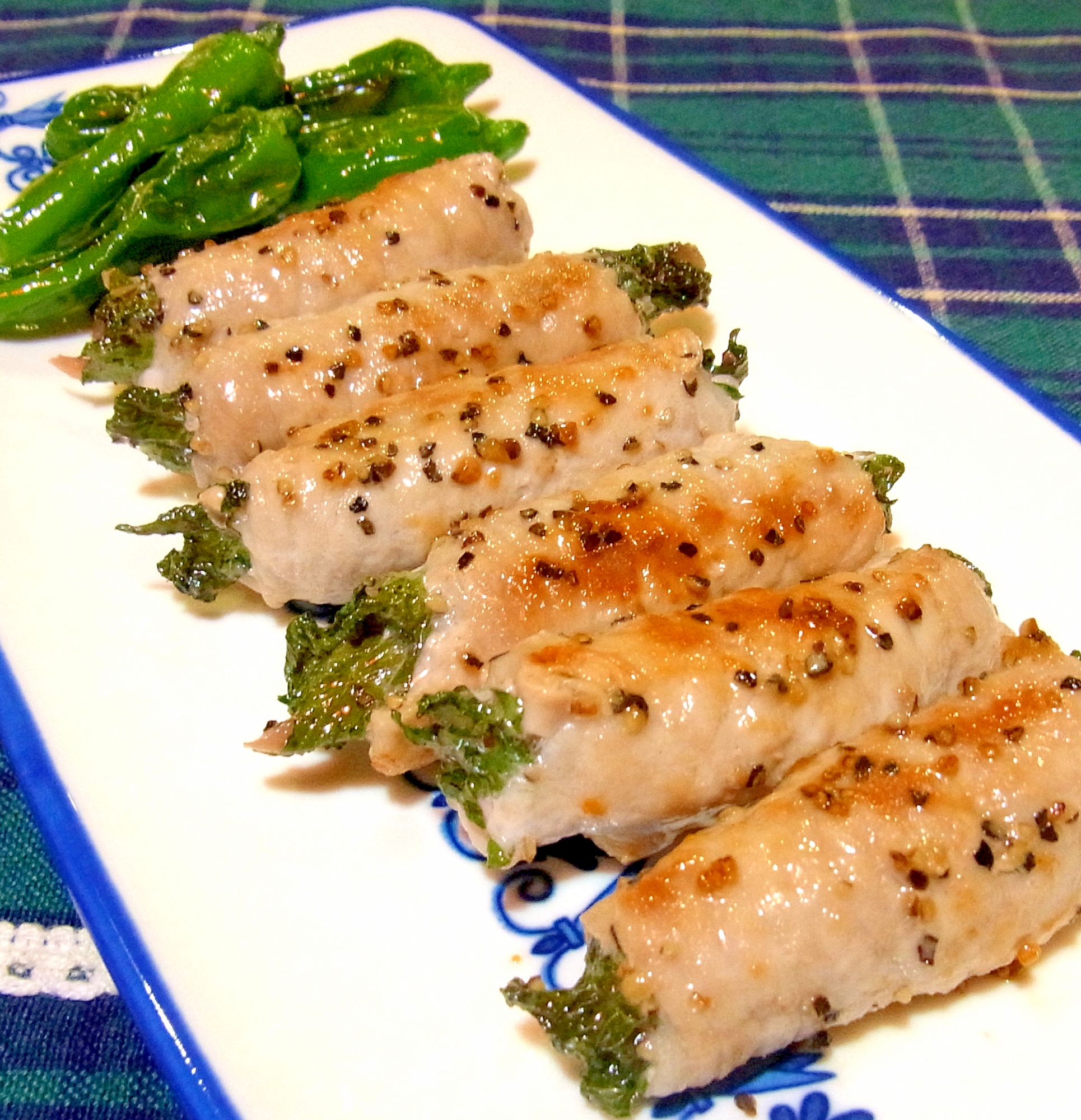 紅生姜と大葉の肉巻き