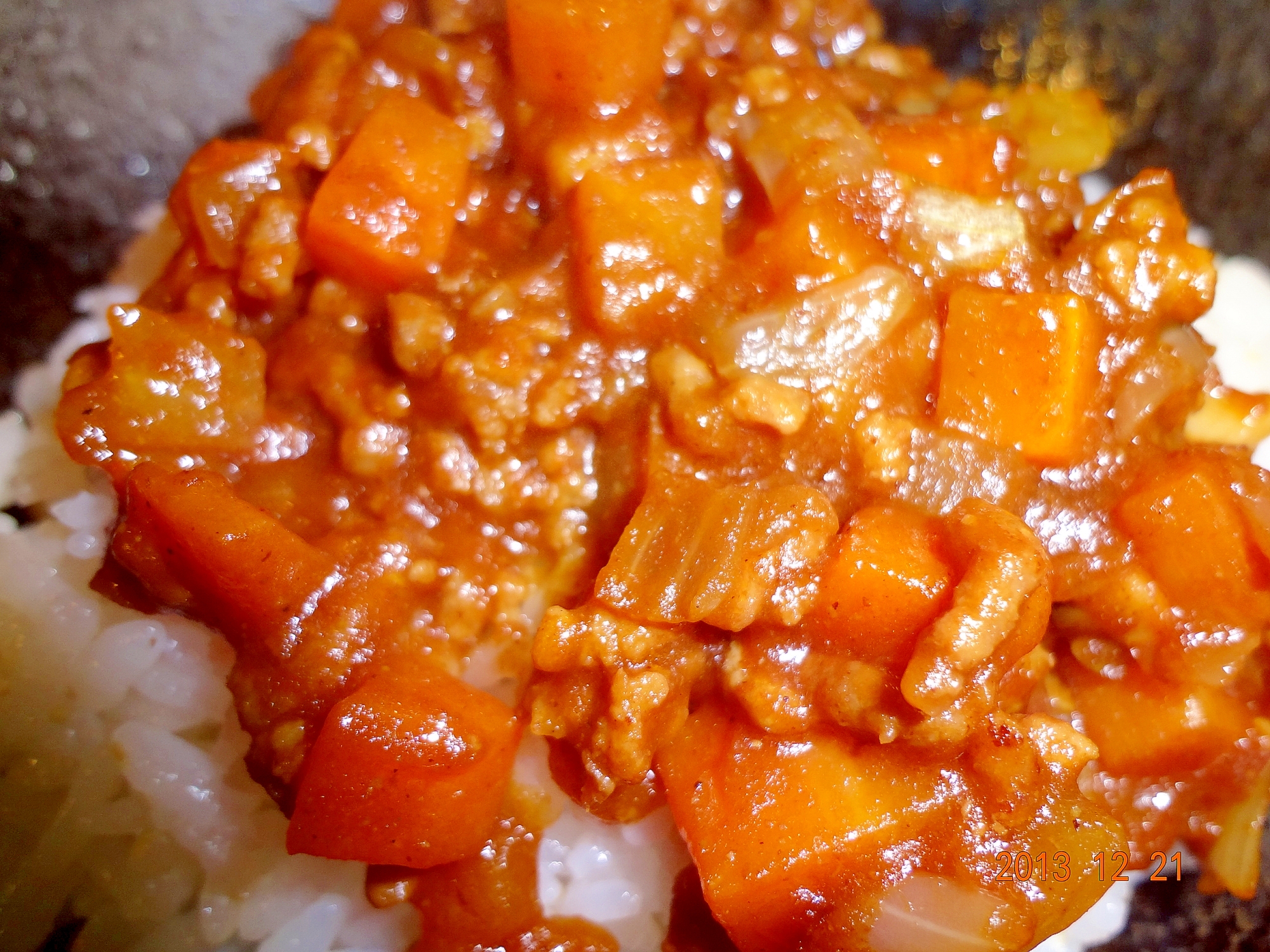 お味噌が隠し味のキーマカレー