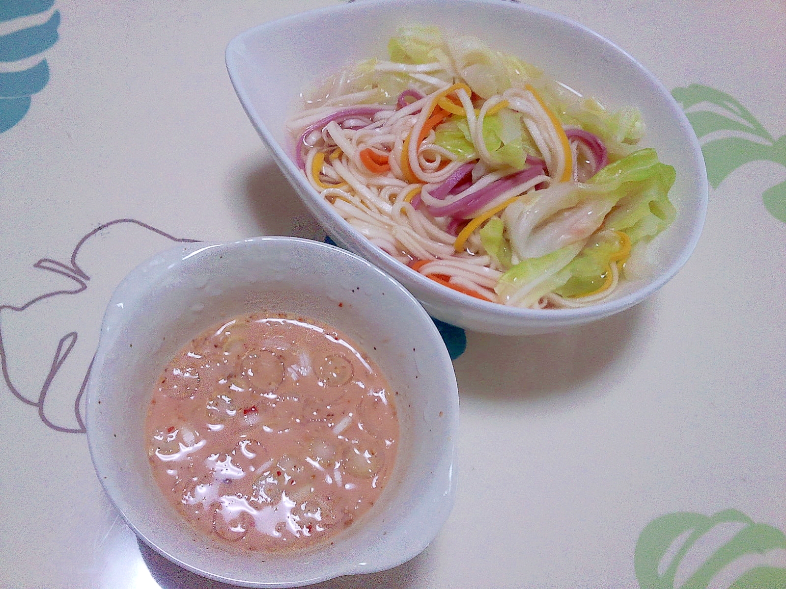 豆乳麺つゆdeつけうどん＋＋