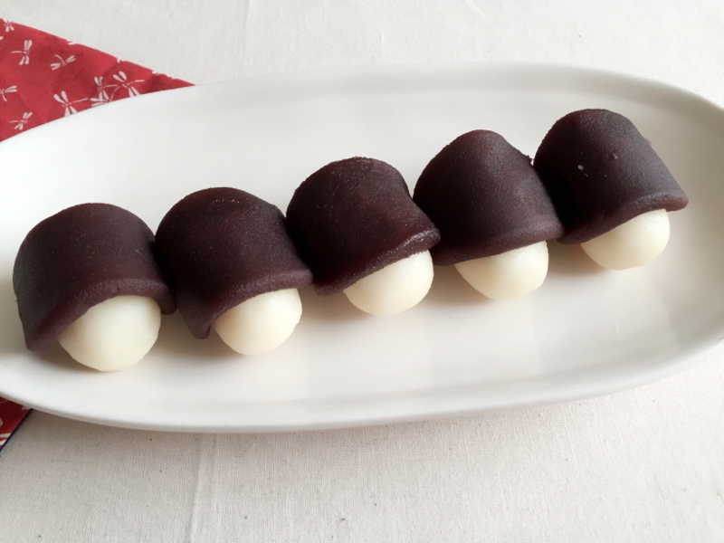 十五夜 あんこのせお月見団子