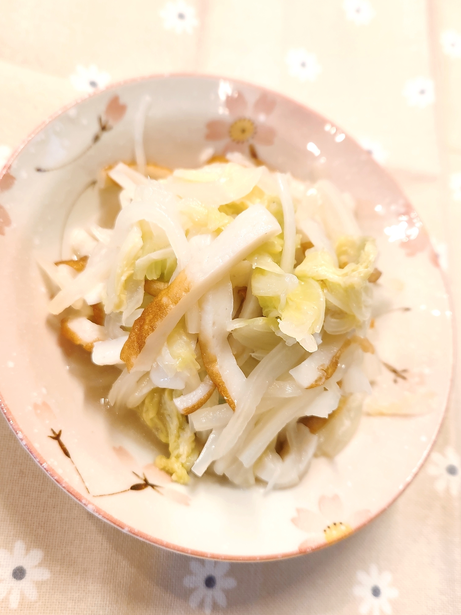 【おかず】白菜と竹輪の中華煮