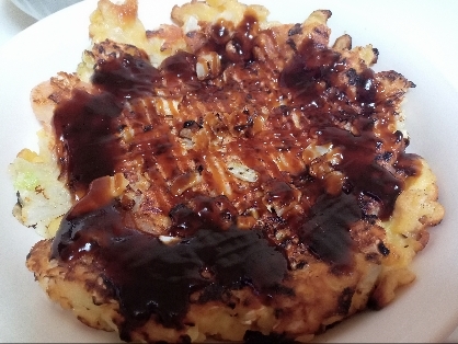 シーフードお好み焼き　えびいかお好み焼き
