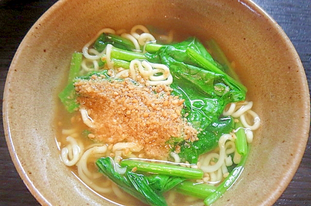 小松菜の味噌ラーメン