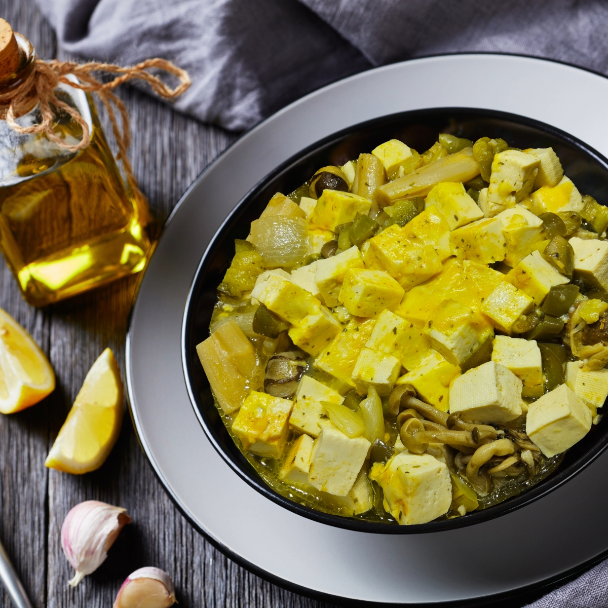 マイアへー✌(๑ᕦڡᕤ๑)✌塩檸檬薫製アヒージョー