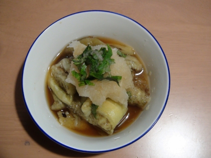 焼きナスのみぞれあんかけ