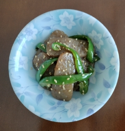 お弁当に★こんにゃくとピーマンのきんぴら