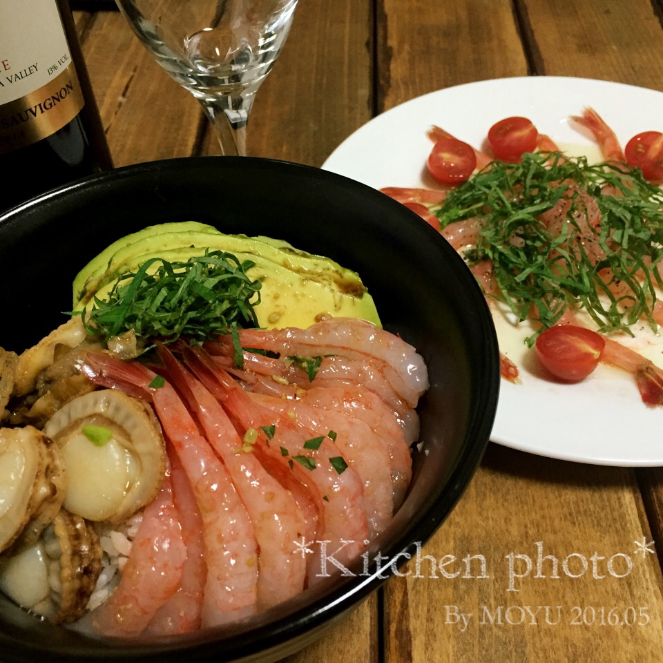 ☆甘エビとホタテの海鮮丼☆