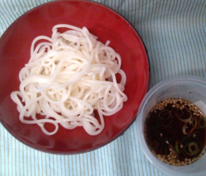 ごま葱お汁のお素麺♪
