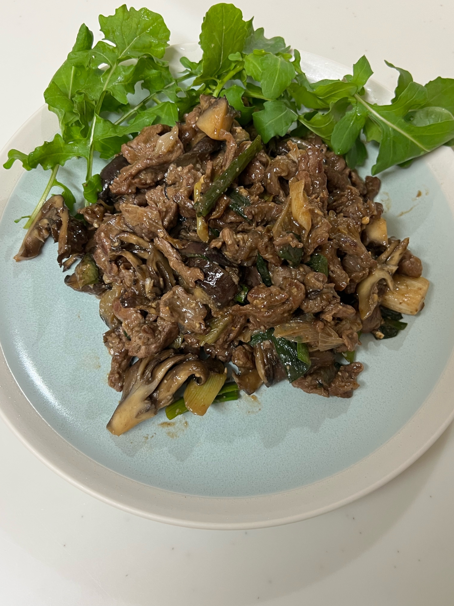 牛肉のピリ辛味噌炒め