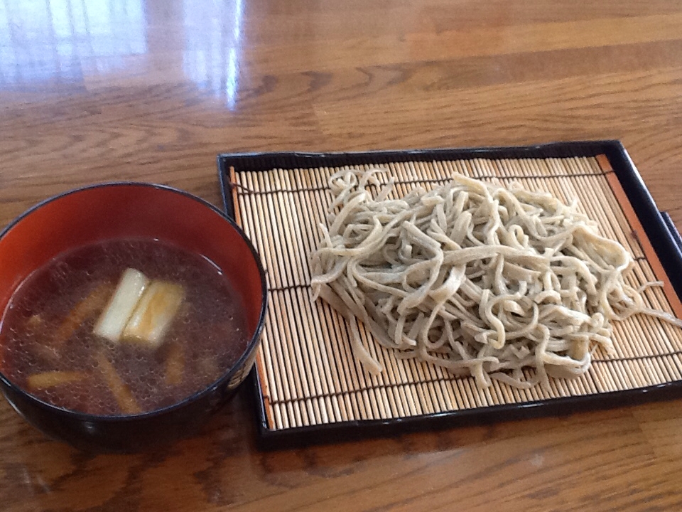 鶏肉のつけ蕎麦☆熱々のつけ汁で♪