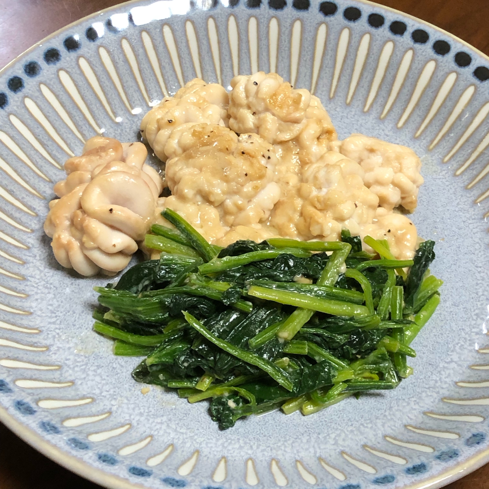 【白ワインに合う】たちとほうれん草のバター醤油